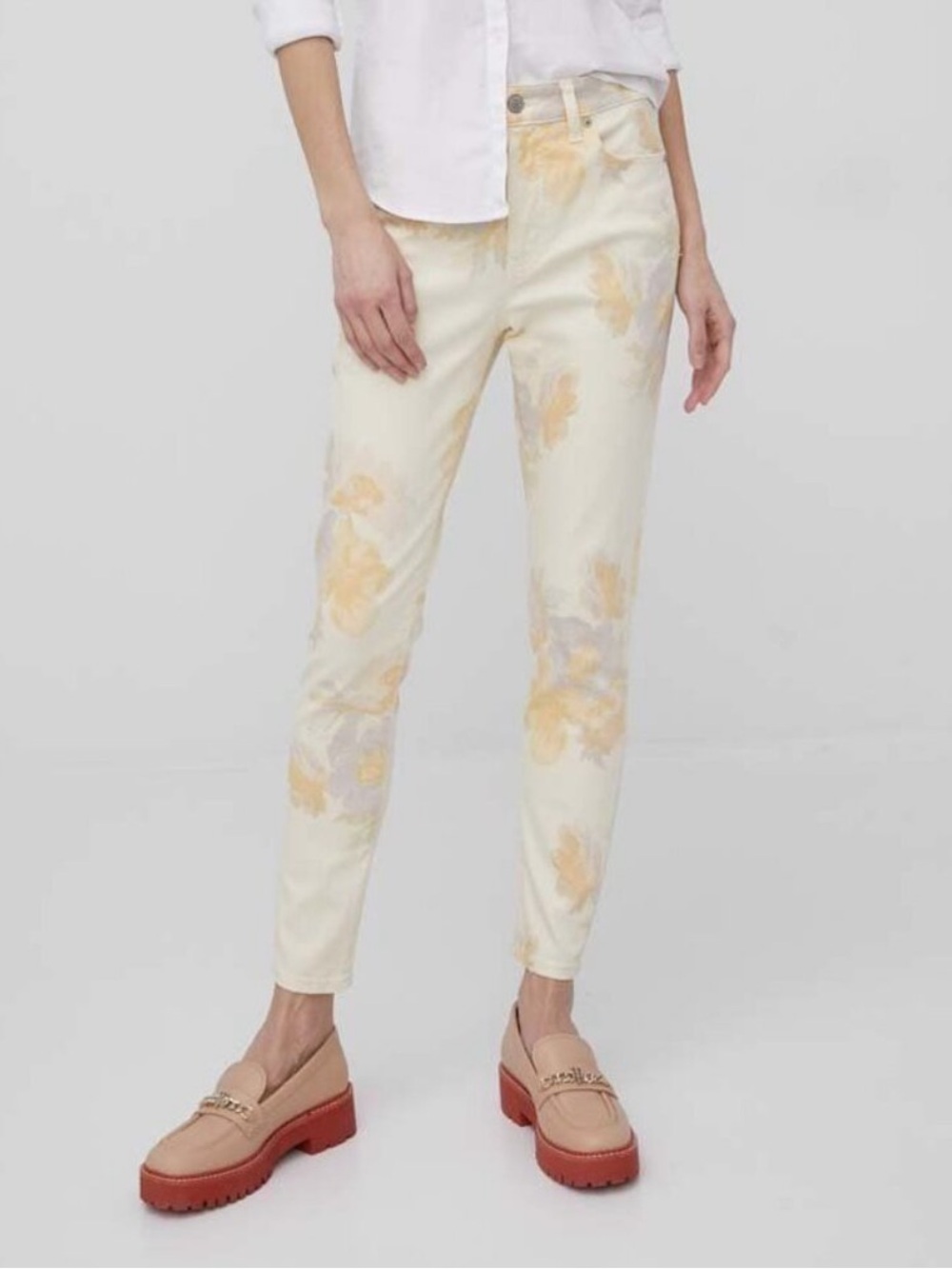RL Floral Ankle Skinny Jeans